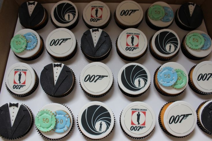 James Bond Cupcakes