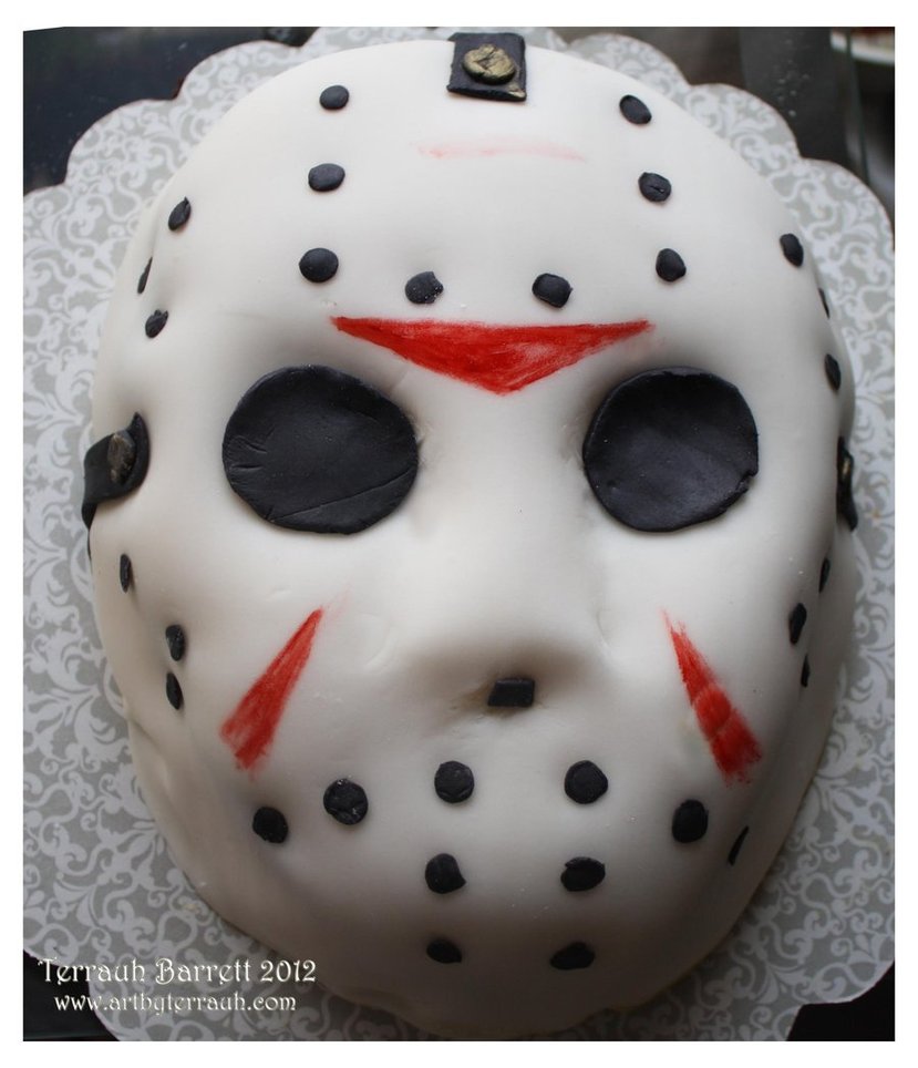 Jason Voorhees Friday the 13th Cake