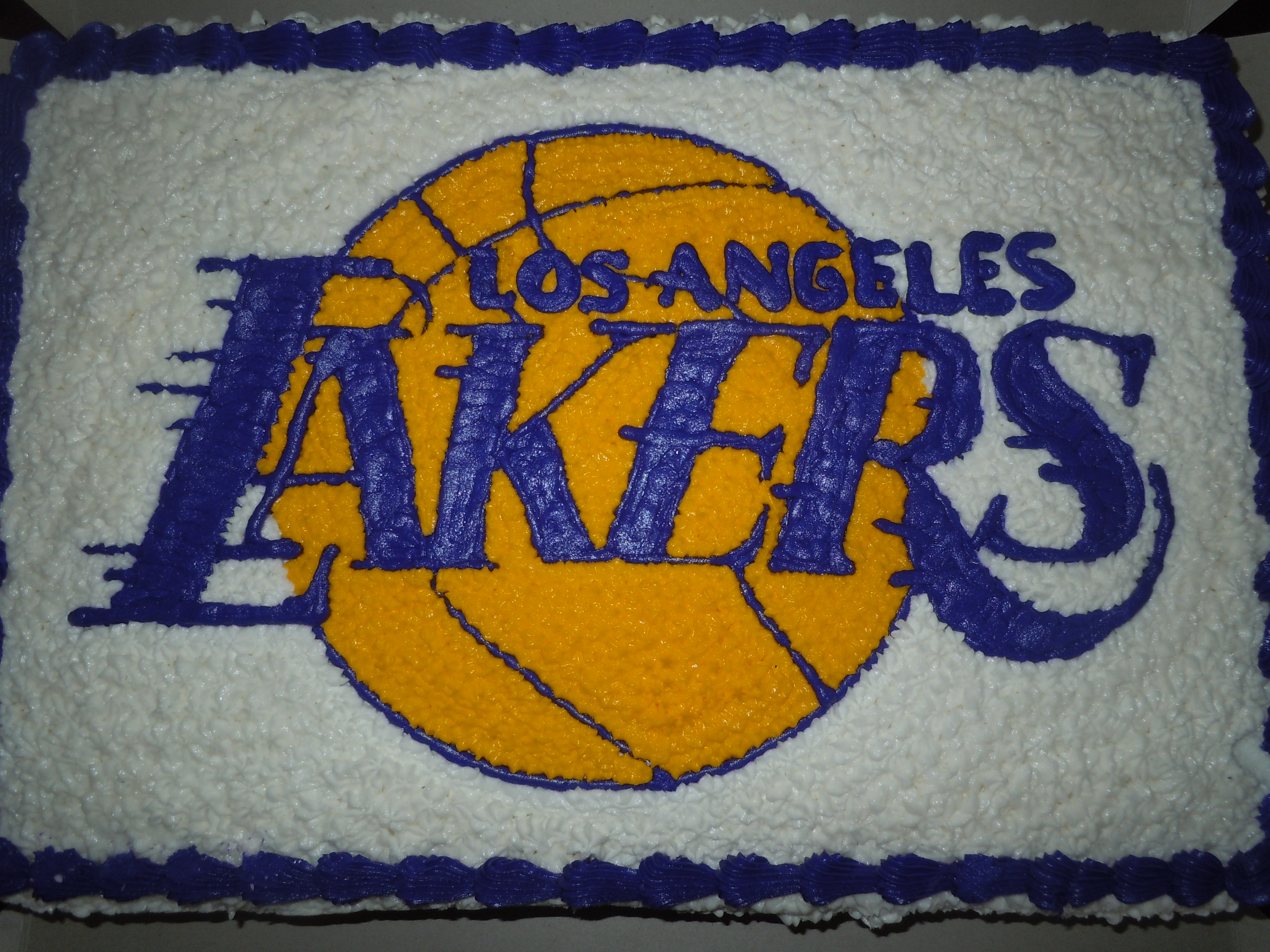 LA Lakers Birthday Cake