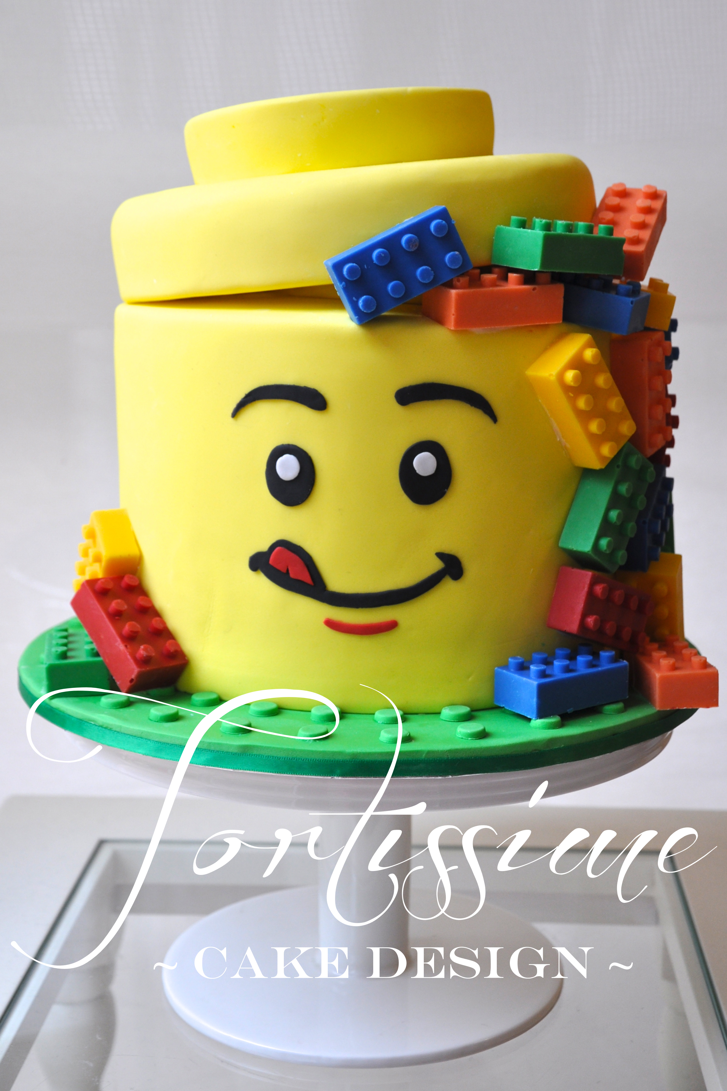 11 Photos of LEGO Block Birthday Cakes For Boys