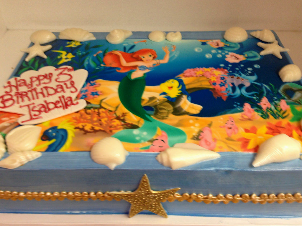 Little Mermaid Sheet Cake