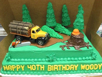 Logger Birthday Cake