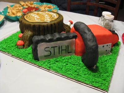 Lumber Jack Birthday Cake