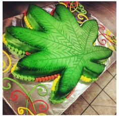 Marijuana Happy Birthday Weed Cake