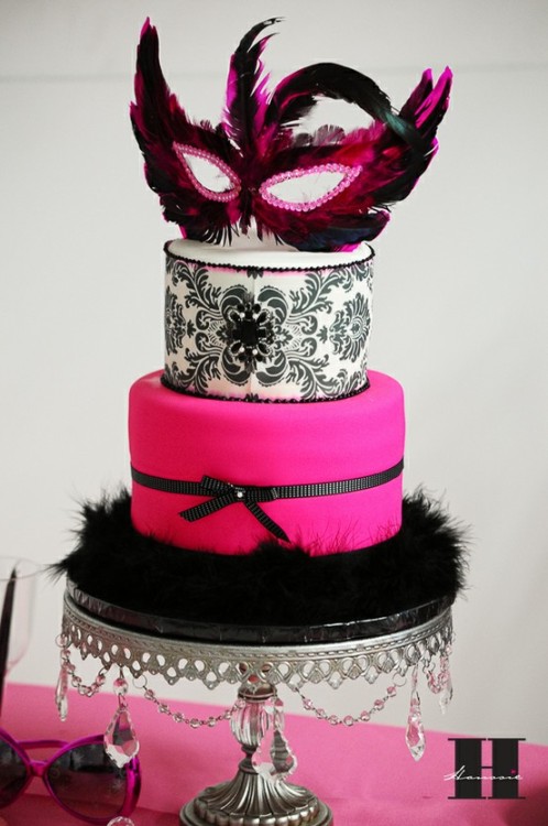 Masquerade Party Cake