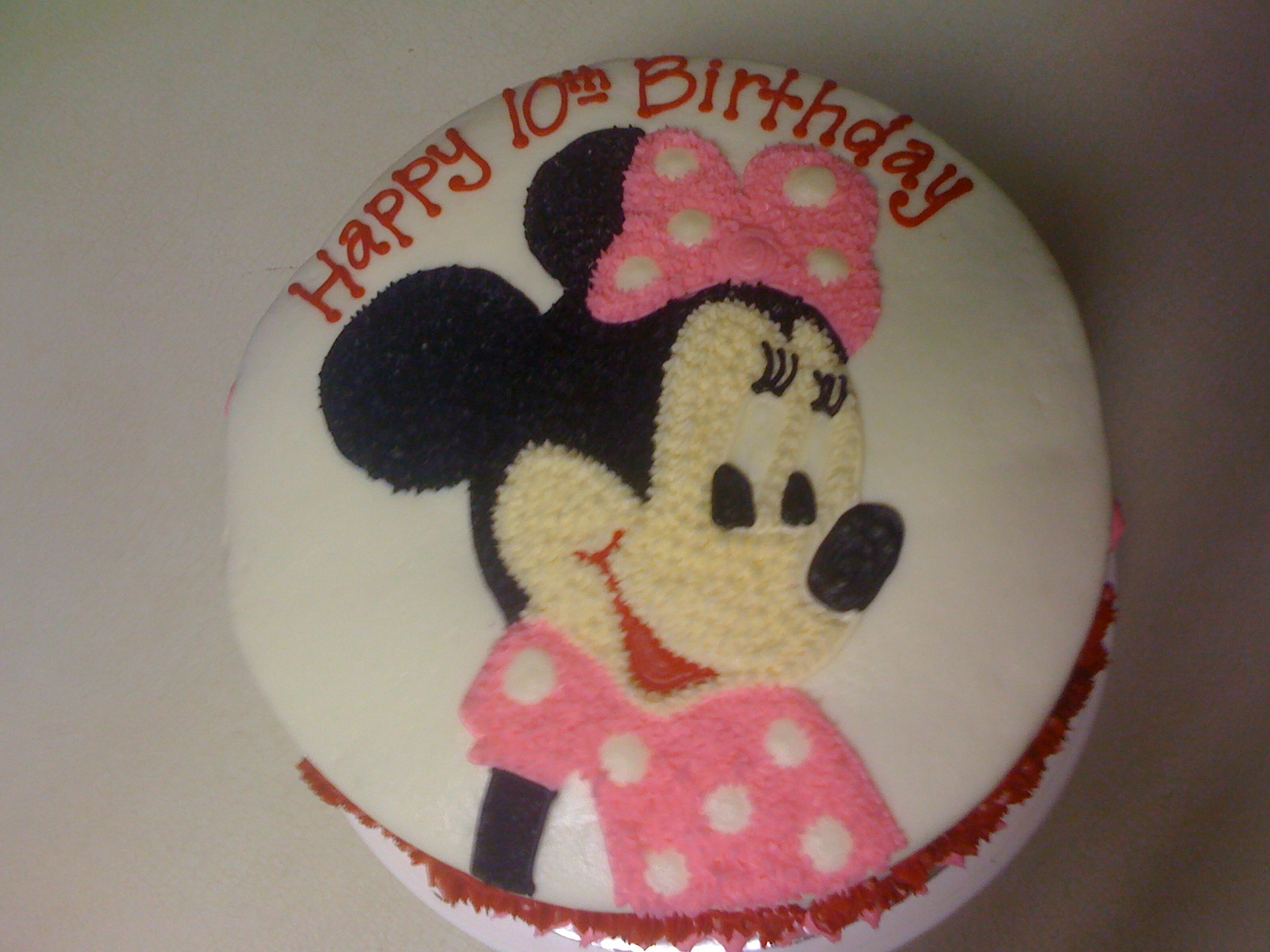 Minnie Mouse Birthday Cake