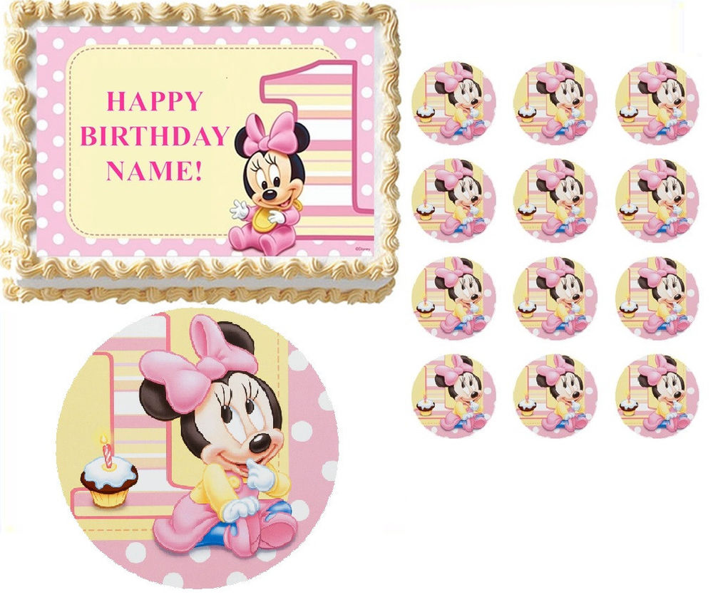 Minnie Mouse Edible Cake Topper