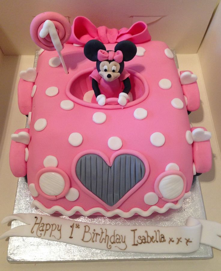 Minnie Mouse First Birthday Cake