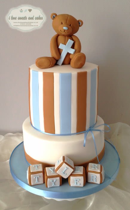 Modern Baptism Cake Ideas