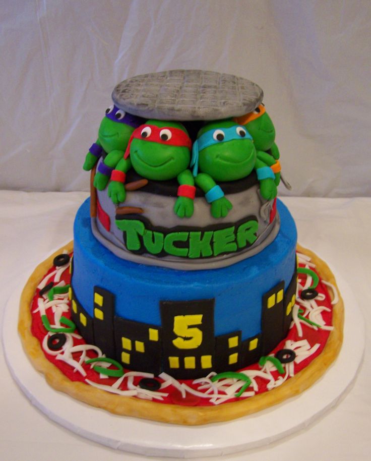 Ninja Turtle Birthday Cake