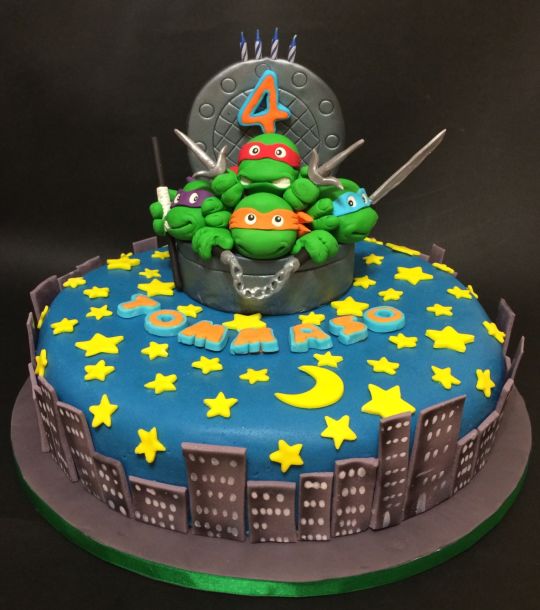 Ninja Turtle Birthday Cake