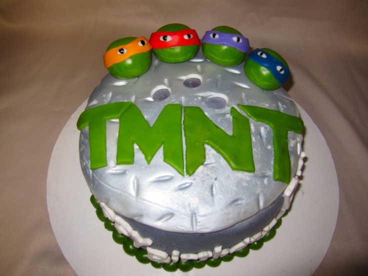 Ninja Turtle Buttercream Birthday Cake