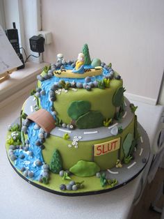 Outdoor Theme Birthday Cake