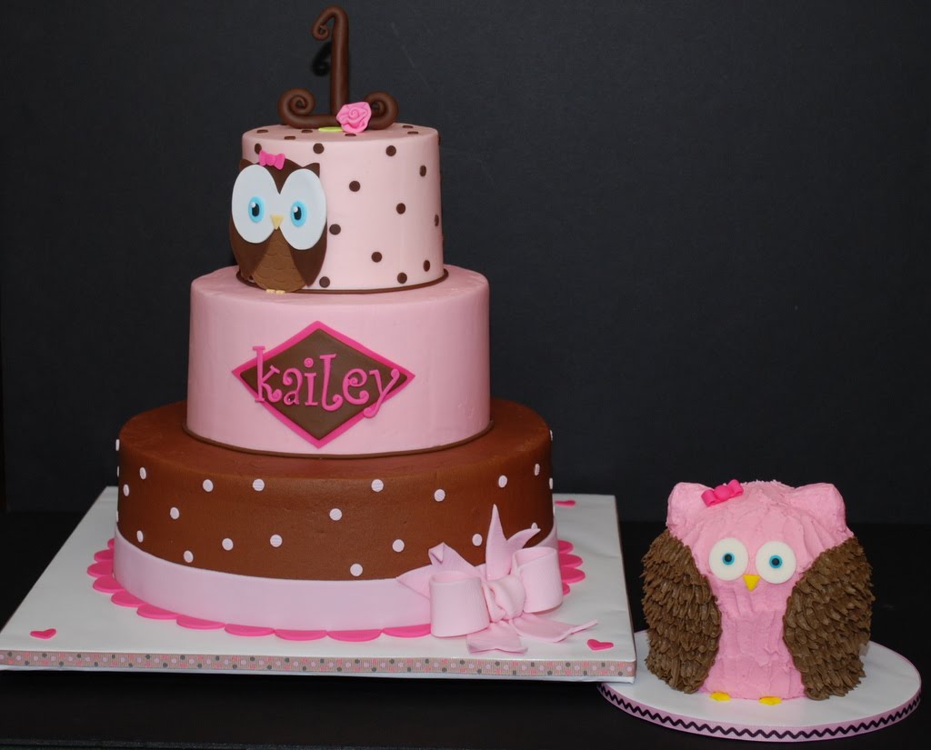 Owl Cakes for Girls Birthday Party