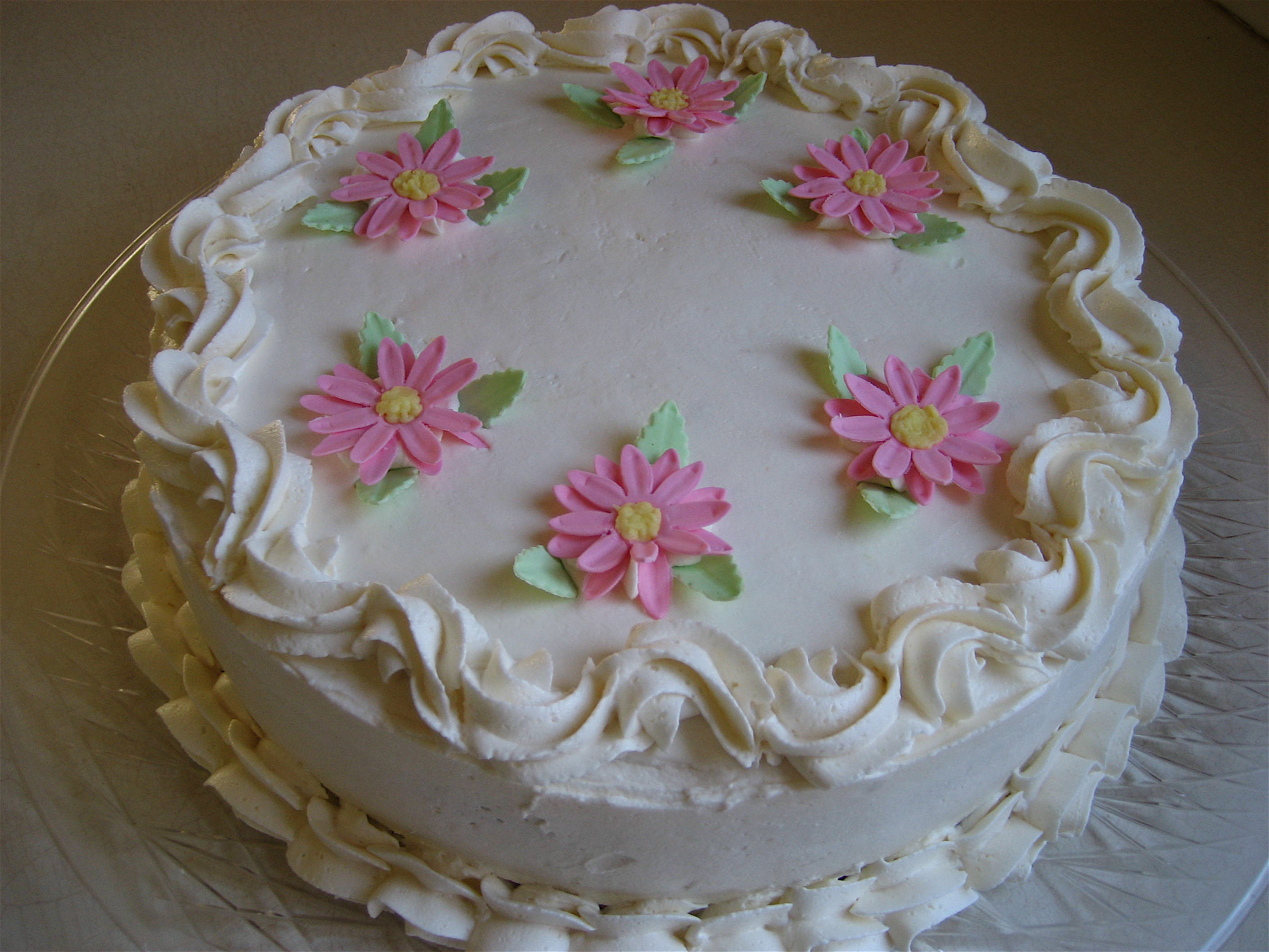 Pink Daisy Birthday Cake Images