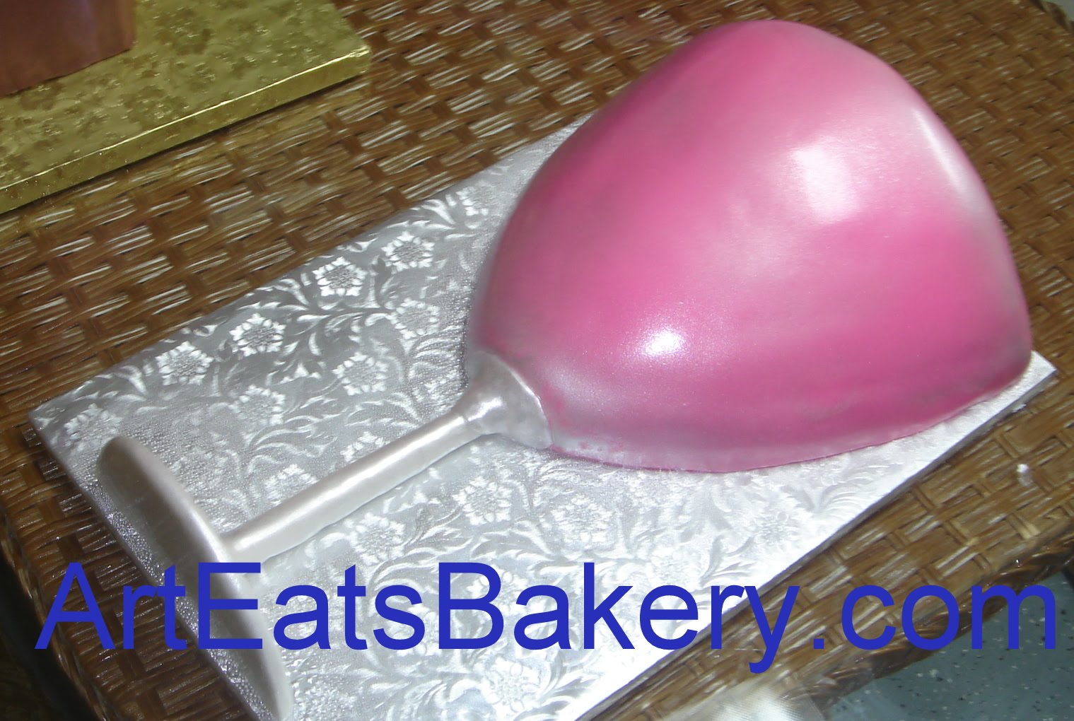 Pink Fondant Birthday Cake