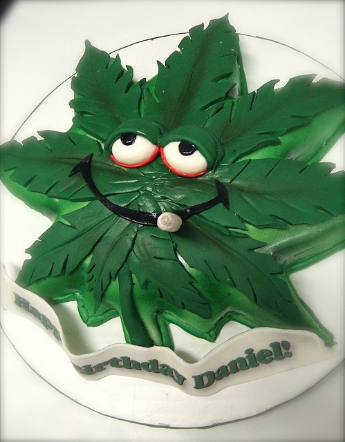 10 Photos of Pot Leaf Birthday Cakes