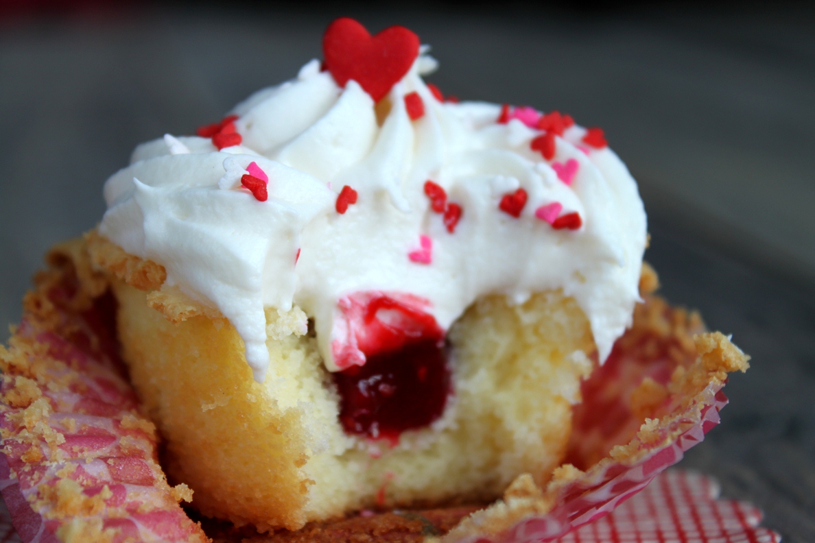 Pound Cake with Raspberry Filling