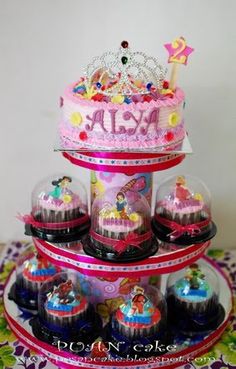 Princess and Superhero Birthday Cake