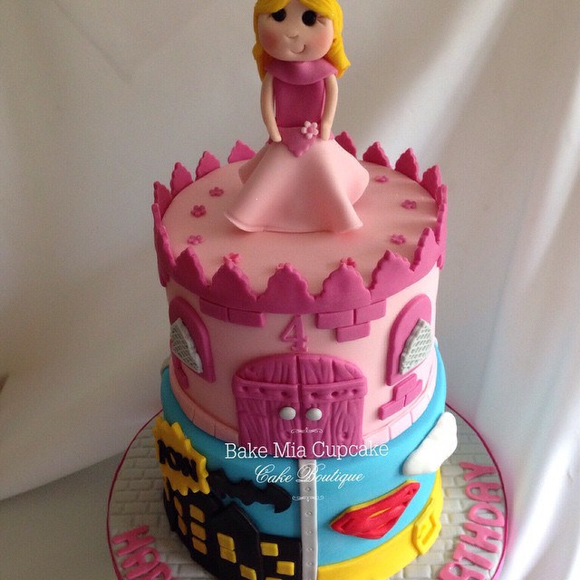 Princess Superhero Cake