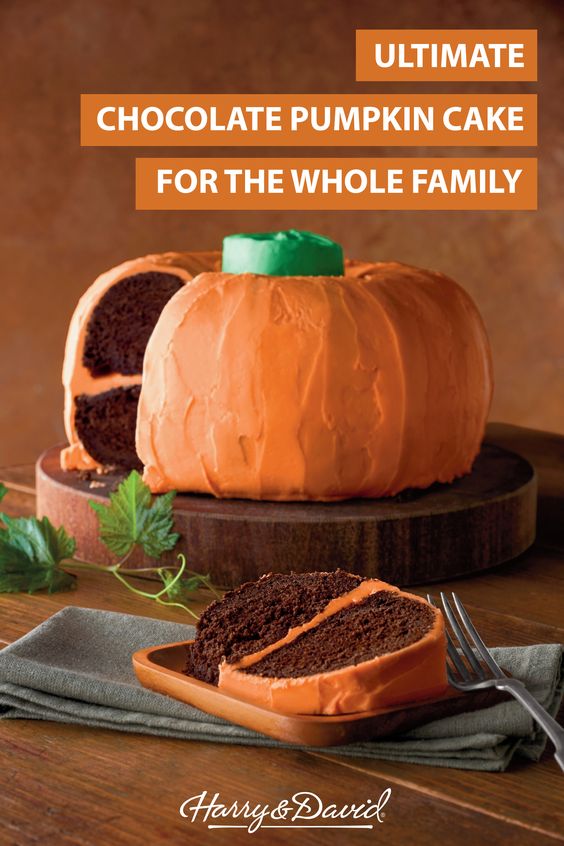 Pumpkin Shaped Cake