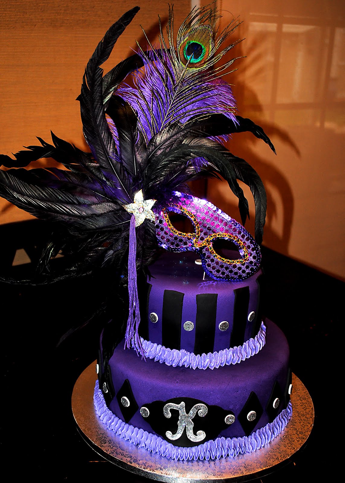 Purple Sweet 16 Masquerade Party Ideas