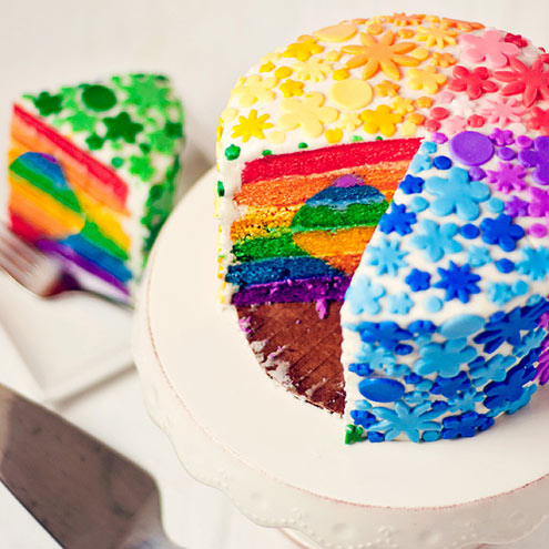 Rainbow Birthday Cake