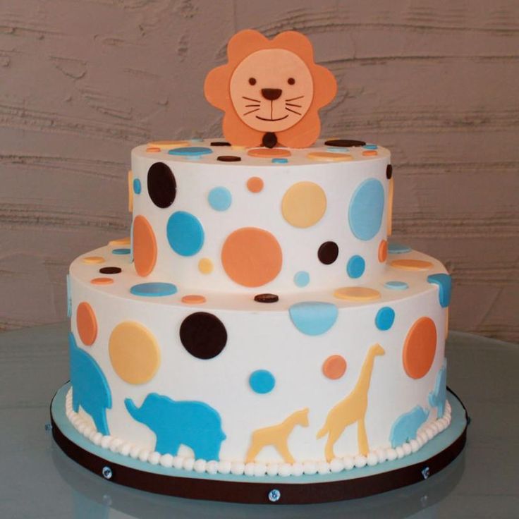 Safari Baby Shower Cake