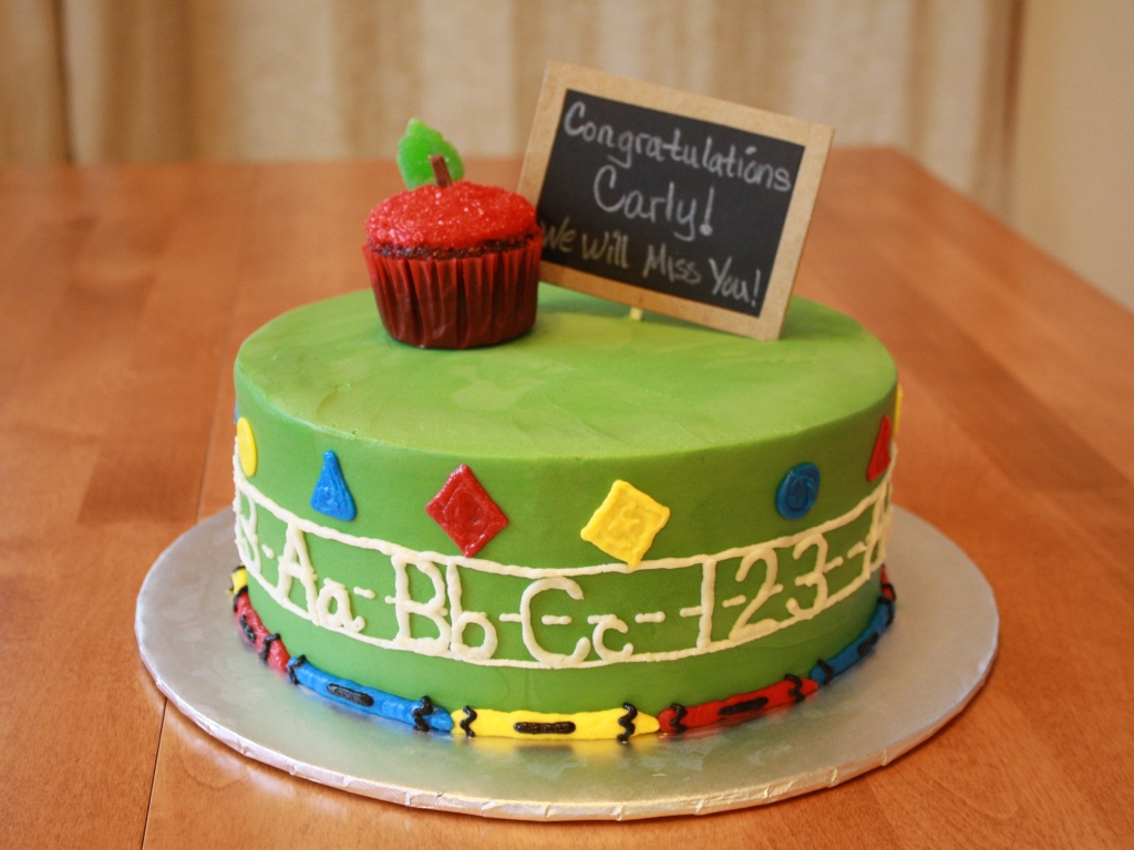 School Birthday Party Cake