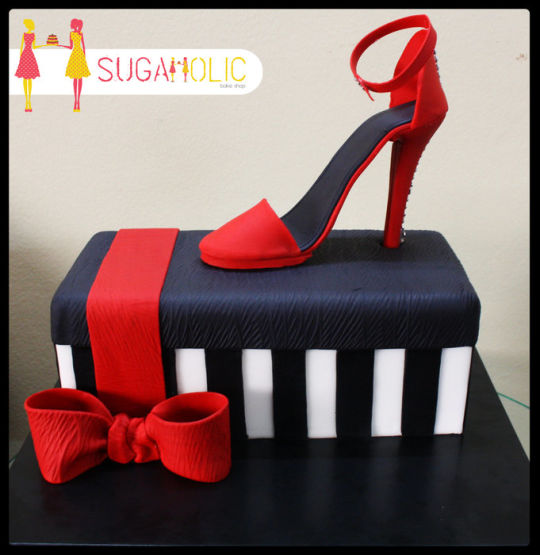 9 Photos of Stiletto Happy Birthday Cakes