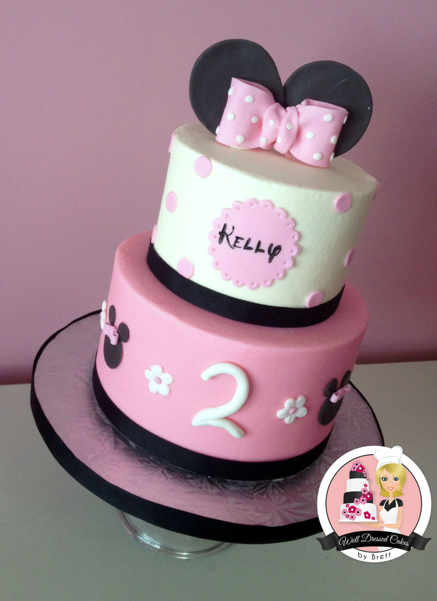 Simple Minnie Mouse Birthday Cake