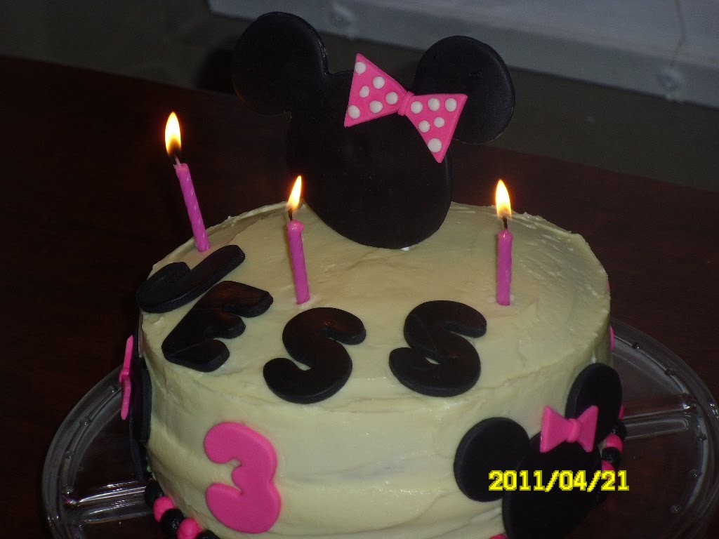 Simple Minnie Mouse Cake