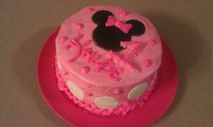 Simple Minnie Mouse Smash Cake