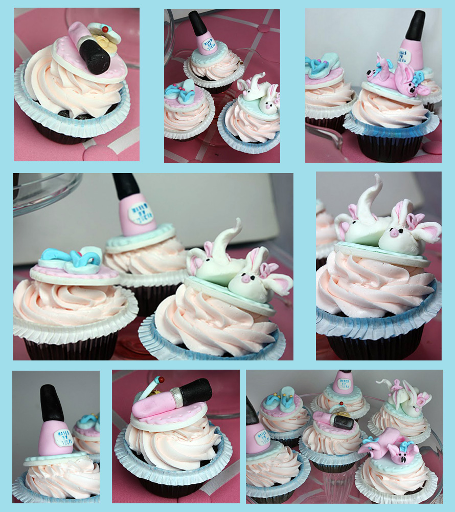 Spa Birthday Party Cupcakes