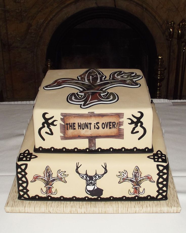 8 Photos of Fleur De Lis Grooms Cakes Pictures