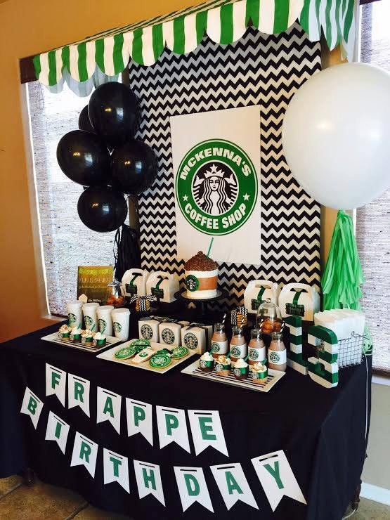 Starbucks Birthday Party Ideas