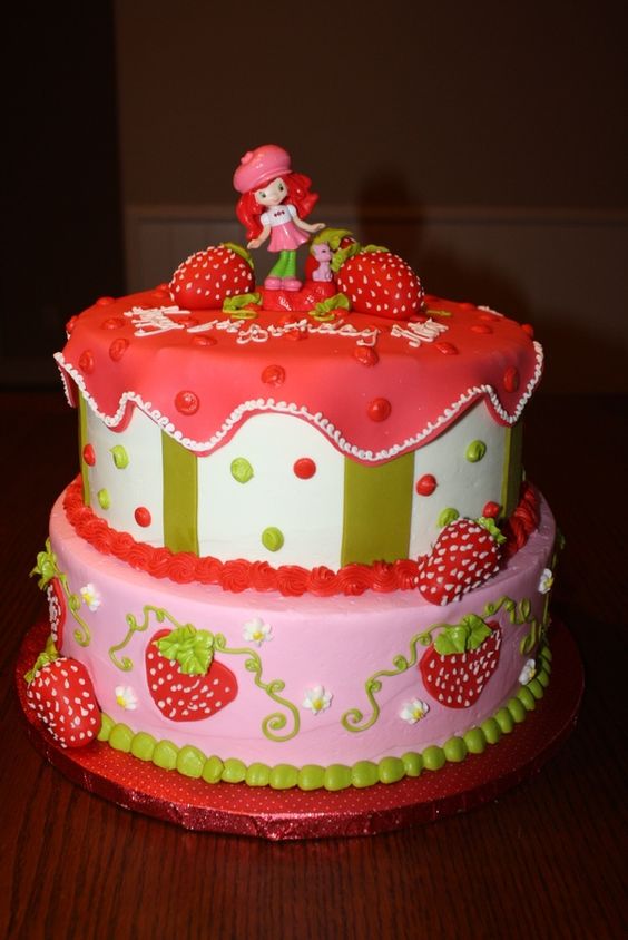 Strawberry Shortcake Birthday Cake