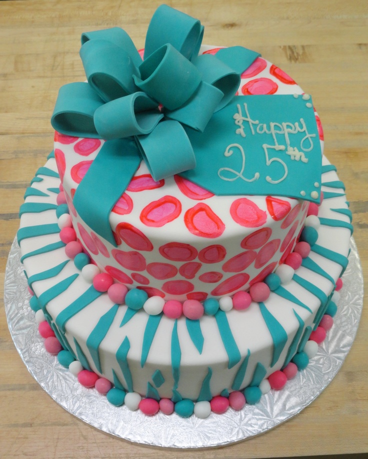 8 Photos of Teal And White Zebra Birthday Cakes