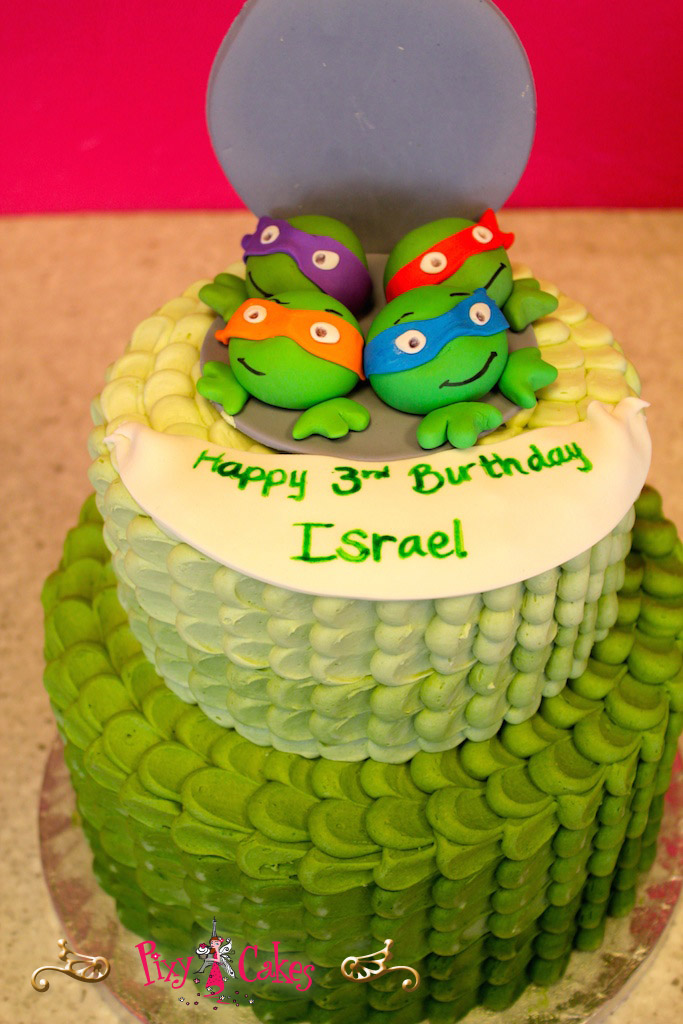 Teenage Mutant Ninja Turtles Birthday Cake