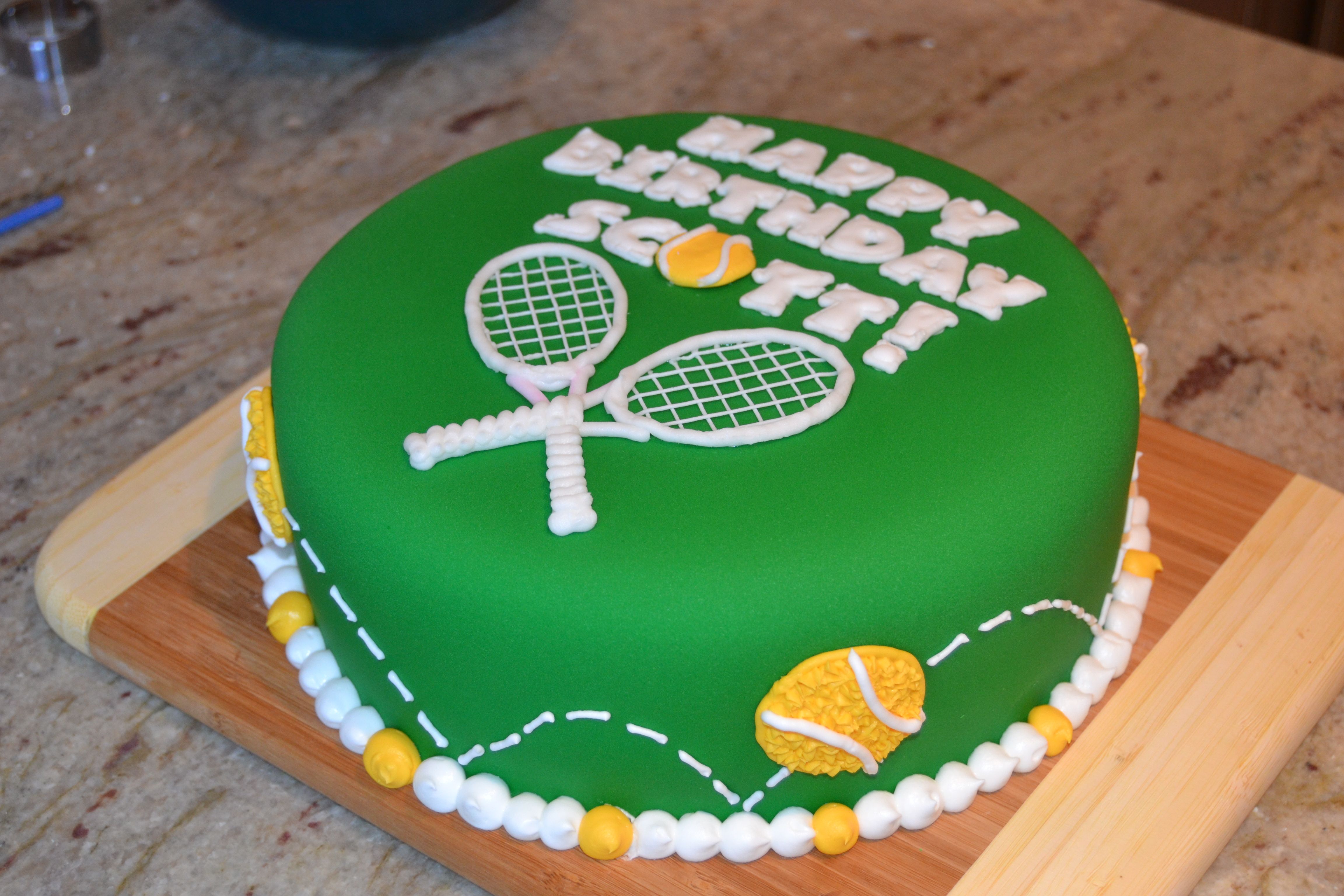 Tennis Birthday Cake