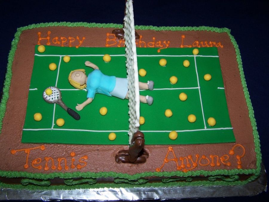 Tennis Birthday Cake