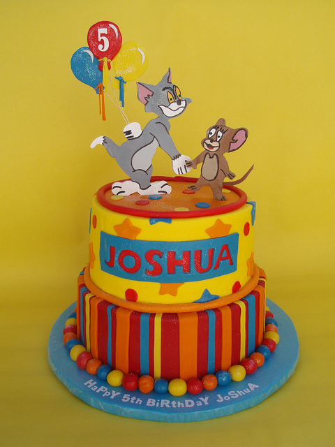 Tom and Jerry Birthday Cake