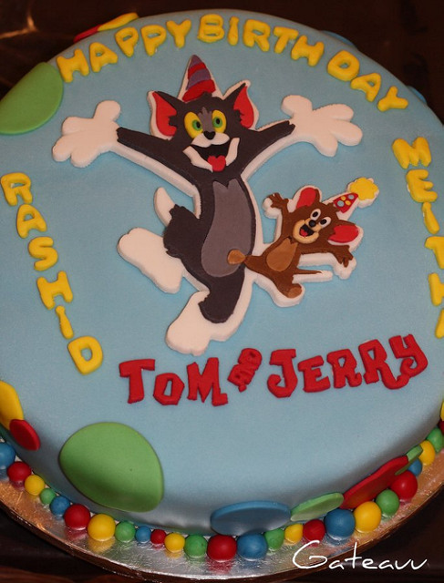 Tom and Jerry Birthday Cake