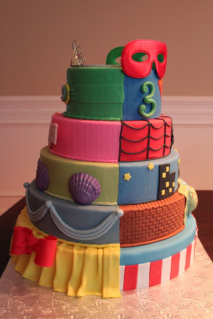 8 Photos of Hero And Princess Cakes For Teens