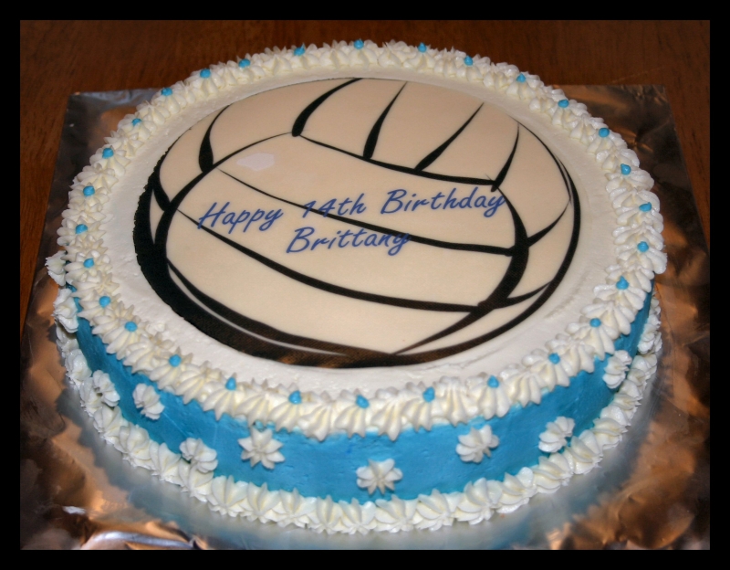 Volleyball Birthday Cake