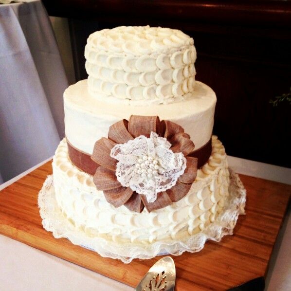 Wedding Cake with Buttercream Icing