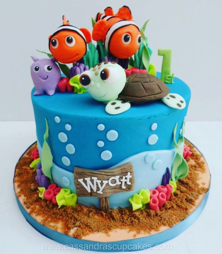 1st Birthday Cake Finding Dory