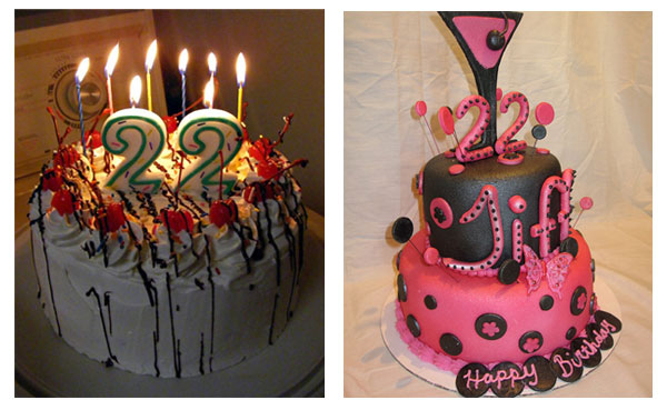 22nd Birthday Cake Ideas