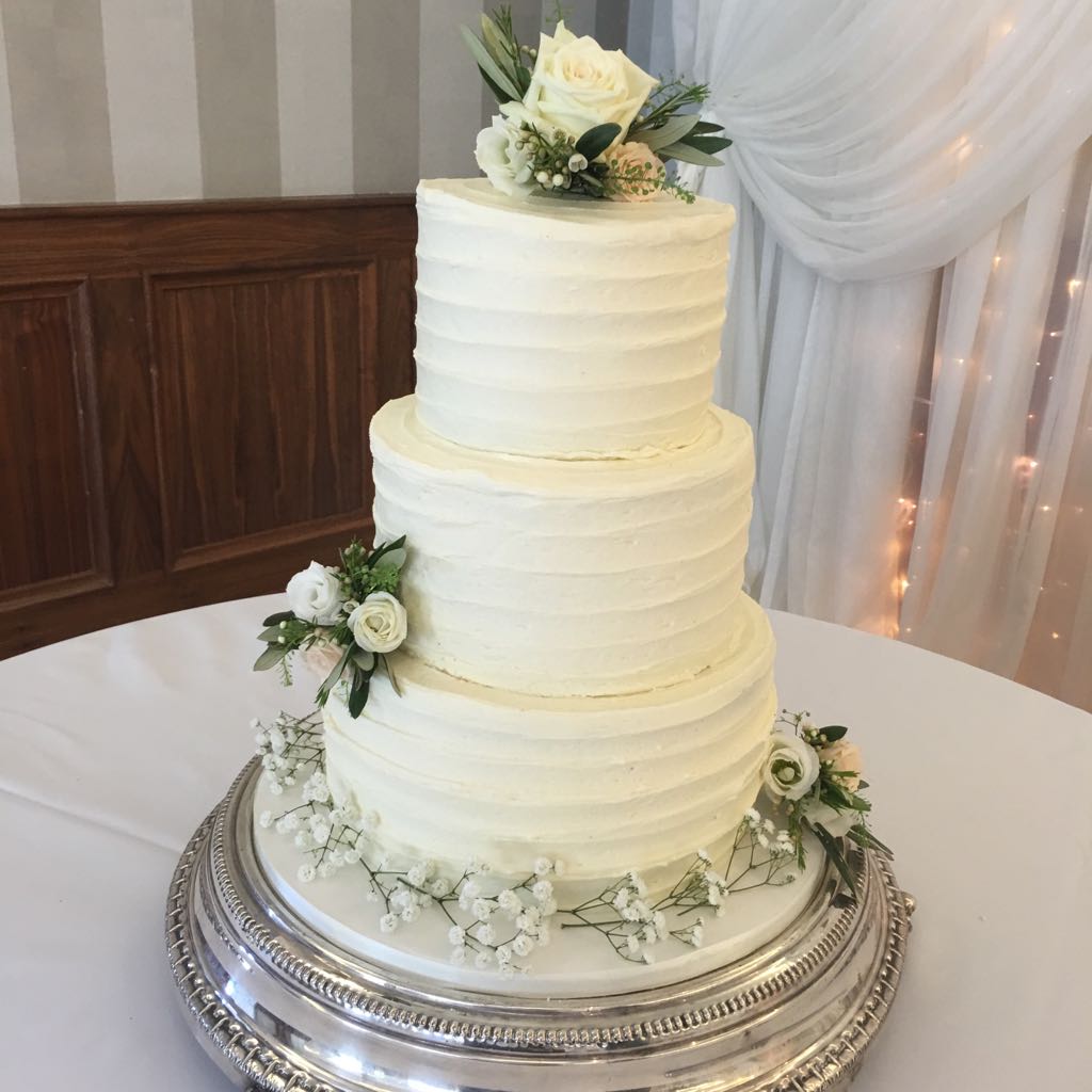 3 Tier Buttercream Wedding Cake