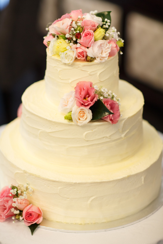 3 Tier Wedding Cake with Buttercream Icing